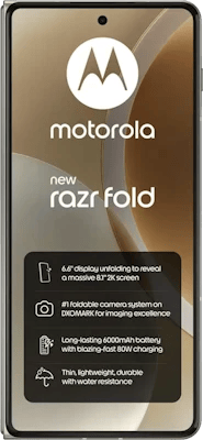 Motorola Razr 70 Fold Lily White