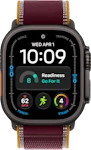 Apple Watch Ultra 4 49mm (GPS + Cellular) Black Case with Burgundy Trail Loop M/L