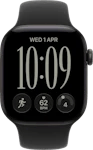 Apple Watch Series 12 46mm (GPS+Cellular) Aluminium Black Case with Black Sport Band S/M