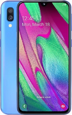 galaxy a40 blue